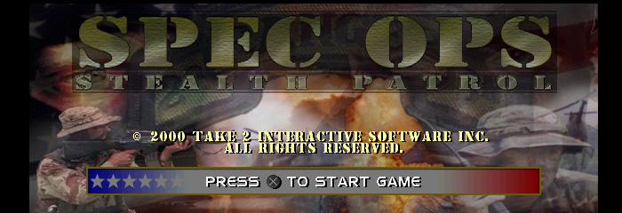 Spec Ops: Stealth Patrol Title Screen